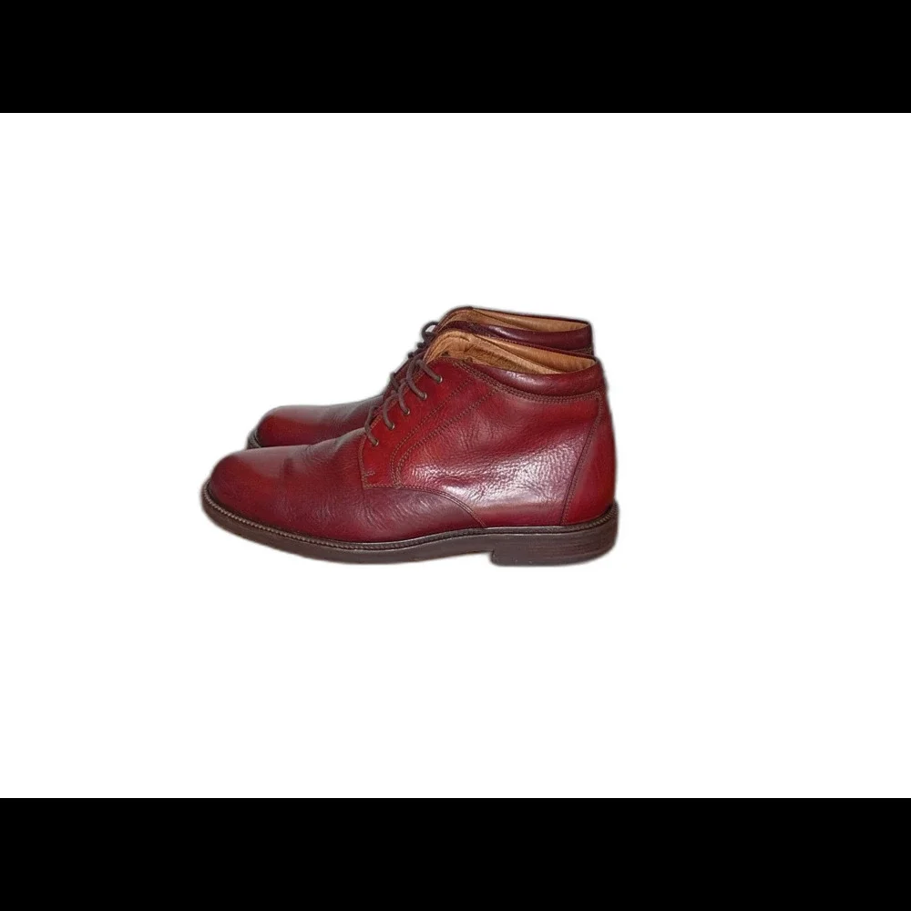 Johnston & Murphy Passport Burgundy Leather Chukka Boots Men's 11